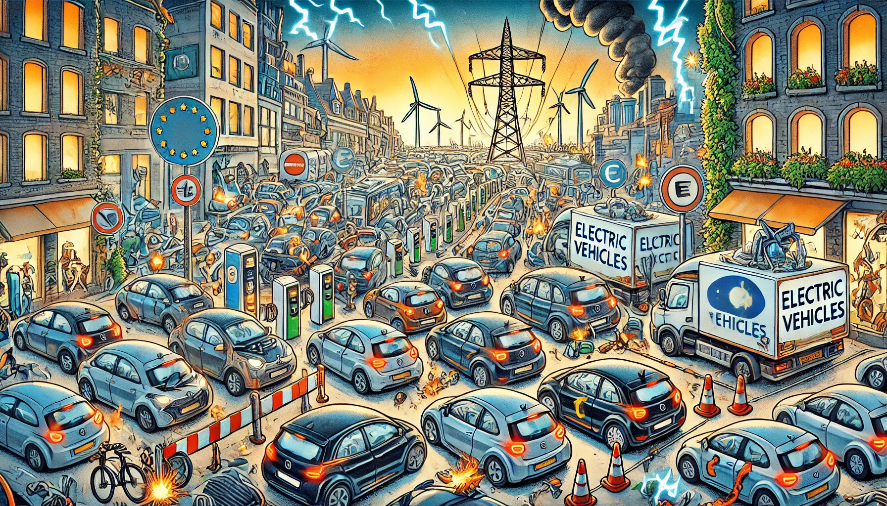 Europe’s Energy production alone is insufficient to support the EV revolution
